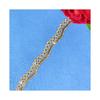Nuevo Encaje de Lentejuelas Dorado Rosa Bordado Soluble al Agua Decoración DIY Oro Retro 1.5cm Accesorios de Cuentas Ola