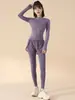 Conjunto de Dos Piezas de Yoga y Fitness para Mujer Primavera y Otoño Chaqueta con Cremallera de Cuello Alto Alta Elasticidad Traje de Running de Dos Piezas Falsas de Cintura Alta Levanta Glúteos