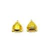 Venta al por mayor del fabricante Cabeza de Buda Chapada en Oro Campana de Agua Oro Mate Cabeza Pequeña de Buda Colgante para Llavero de Mochila Decoración Llavero