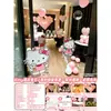 Propuesta de San Valentín Decoración Interior de Gama Alta Decoración de Gatito Set Completo Fondo para Confesión Sorpresa Tablero KT