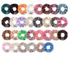 Scrunchies de Cetim Mais Vendidos Transfronteiriços em 70 Cores Sólidas, Elásticos de Cabelo de Alta Elasticidade para Mulheres, Acessórios de Cabelo Atacado