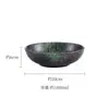 Bol de Cerámica Estilo Japonés para Comida Comercial Bol para Fideos Udon Olla Caliente Bol Maoguli Vajilla para Barbacoa Retro Redondo Plano para Ensalada Transfronterizo