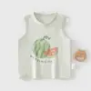 Chaleco de Bebé para Niños y Niñas, Chaleco de Verano sin Mangas, Chaleco Infantil de Algodón con Estampado de Frutas