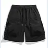 Shorts cargo populares de comércio exterior para o verão, novos, masculinos, estilosos, versáteis, de secagem rápida, com zíper, calças casuais leves