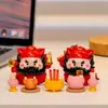 Departamento de Buda Adorados Pequeños Adornos Dios de la Riqueza de Cinco Vías Pequeños Inmortales Decoraciones de Oficina Trabajadores Descompresión Pequeños Regalos
