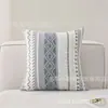 Comércio Exterior Atacado Capa de Almofada para Sofá Jacquard com Padrão de Diamante Fronha de Chenille Almofada de Cabeceira Sem Enchimento