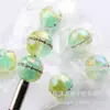 Anillo de 16 mm de Dos Colores Color UV Incrustado con Diamante Anillo de Ensueño Color AB Cuentas Redondas Cuentas Sueltas Cuentas Espaciadoras Accesorios para Pulsera Collar DIY