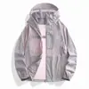 Ropa con protección solar de seda de hielo 2025 para parejas, nueva de verano, con visera anti-ultravioleta, ropa transpirable para la piel