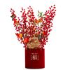 Decoración de Año Nuevo decoración cubo de bendiciones decoración de festival de primavera decoración de escritorio cubo de abrazos fortuna fruto rojo snack de Año Nuevo cubo de flores al por mayor