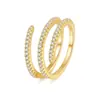 Anel de Rai Diamante Forma de Nova Primavera Transfronteiriço Moda Luxo Leve Ins Design de Nicho Personalidade Elegante Anel Versátil