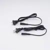 Cable de alimentación CC de dos clavijas estándar americano al por mayor cable de carga de dos orificios figura de ocho adaptador de 1.15 m cable de alimentación universal