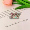Venta Caliente Transfronteriza Día de San Valentín Temática de Amor Acrílico Resina Una Cara Dibujos Animados Abeja Moño Cápsula Accesorios