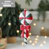 Pingente de Natal de Plástico Pintado Mais Vendido Transfronteiriço Decorações de Árvore de Natal Coloridas em Forma de Boneco de Neve Enfeites Pendurados para Carro