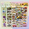 S15 pegatinas de burbujas de dibujos animados de doble capa para vestirse, pegatinas tridimensionales cóncavas-convexas hidráulicas, juguetes de papel adhesivo de dibujos animados para niños