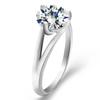 Moda europea y americana nuevo anillo de circón atmosférico personalidad alto destello anillo de pareja anillo de cola de diamante al por mayor mujeres