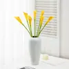 Ramo pequeño de calas artificiales de alta calidad para decoración de micropaísaje, decoración de arreglo floral para el hogar, cala pequeña
