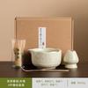 Venta Caliente Transfronteriza Set de Herramientas para Matcha Color Rosa Flor de Cerezo Juego de Siete Piezas con 100 Batidores de Té, Cuchara para Té y Tazón de Matcha con Pico de Águila