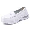 Zapatos de Enfermera con Amortiguación de Aire Personalizados para Mujer, Suela Suave, Transpirables, No Cansan, Piel Genuina, Cómodos, Suela Plana, Antideslizantes, Zapatos de Trabajo para Hospital al por Mayor