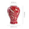 Nuevo Jarrón de Cerámica Pastel Estilo Chino, Recipiente de Porcelana Azul y Blanca para Arreglo Floral, para Entrada de Sala de Estar, Decoración de Escritorio para el Hogar, Jarrón de Flores de Peonía