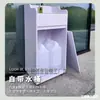 Lavatório de mãos externo para salões de beleza, estação de lavagem de mãos portátil, lavatório de mãos com sensor de armazenamento de água, clínica odontológica móvel