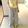 Pantalones casuales nuevos de estilo coreano para niños con estampado de estrellas, pantalones de cuadros finos de verano para niños mayores, pantalones versátiles de pierna recta para niñas