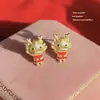 Pendientes de Moda de Aguja de Plata 925 con Cubos de Perla de Venta Caliente Pendientes Dulces de Nicho de Gama Alta Pendientes de Diseño Exquisito