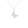 Collar de mariposa súper llamativo de moda francesa con circonio completo de acero y titanio para mujer, ligero, de lujo, nuevo estilo cibernético popular, elegante y exquisita cadena de clavícula.