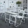 Cadeira de escritório simples, cadeira de computador, cadeira com encosto, banquinho dobrável para dormitório e casa, cadeira com encosto para conferência e treinamento, banquinho atacado