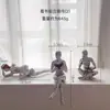 Set de Tres Figuras de Lujo Ligero con Temática de Yoga y Danza para Maquetas de Dormitorios, Salas de Estar, Estudios y Decoración de Hoteles