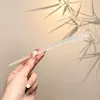 Grampo elegante e versátil de ginkgo para cabelos finos, grampo em U de nicho para a parte de trás da cabeça, grampo em forma de crescente