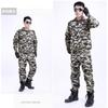 Traje Camuflado de Poliéster para Hombre para Entrenamiento Militar, Taller Mecánico, Protector de Secado Rápido Camuflaje Cinco Estrellas, Estilo Primavera y Otoño