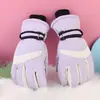 Luvas de Esqui Impermeáveis Práticas Luvas de Inverno Aconchegantes e Espessas Luvas Antiderrapantes para Crianças