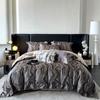 Comercio exterior nuevo minimalista tencel jacquard cuatro piezas sábanas amigables con la piel juego de cama de cuatro piezas en stock al por mayor