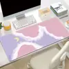 Mouse pad de animação de desenho animado paisagem pintura a óleo pad para teclado de computador espessado atacado transfronteiriço tapete de mesa grande transfronteiriço