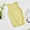 Verão~Estilo Americano Quente~Roupa Externa Corrida Respirável Blusa Esportiva Colete Feminino Aparência Emagrecedora Sem Mangas Top de Yoga