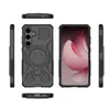 Funda para teléfono Samsung S26 Ultra con soporte giratorio aplicable transfronterizo, anillo M56, dos en uno, cubierta protectora anticaídas
