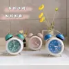 Reloj Despertador Metálico con Sonido para Estudiantes Alarma de Cama Sonido Despertador Simple Luz Nocturna Niños y Niñas Silencioso Multifuncional Hogar