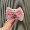 Accesorios para el cabello de niños transfronterizos Horquilla de Aisha de Hielo Malla Lazo Grande Horquilla Clip Superior Corona Cinta Tocado de Princesa