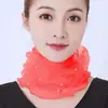 Bufanda de Seda Pequeña Cuadrada Estilo Coreano para Estudiante Invierno Encaje Bordada con Perlas Cuello Falso Bufanda para el Cuello Jersey Cubre Cuello Columna Cervical Fina para Mujer