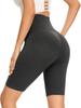 Pantalones cortos de equitación para mujer de venta caliente transfronterizos, cintura alta, control de abdomen, elásticos, ajustados, pantalones deportivos de fitness de longitud media, adecuados para forjar