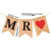 Decoración de boda serie MR MRS directa de fábrica fondo de ambiente para escena bandera al por mayor