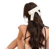 Pinza para el cabello de lazo estilo coreano para mujer 2024 Nuevo estilo francés parte trasera de la cabeza moño pinza para cola de caballo baja exquisita pinza para el cabello tocado