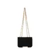 Design de Nicho Outono e Inverno 2025 Novo Estilo de Moda Bolsa Pequena Quadrada de Veludo Versátil para Mulheres Bolsa Transversal de Ombro Bolsa de Corrente
