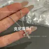 Colar Cerâmico Baojia Homemzinho Vermelho Versão de Alta Qualidade CNC com Design de Cintura Fina com Mola, Edição Beneficente, Cravejado com Strass, Prata 925, 18K