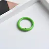 Bobina de resorte de aleación de zinc horneada en color Accesorios para Joyería DIY Hechos a Mano Hebilla Colgante Accesorios Redondos para Llavero Hebilla de Resorte