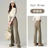 Pantalones Acampanados con Huecos en la Cintura de Nube para Mujer, Pantalones Deportivos Elásticos para Fitness Yoga de Cintura Alta para Primavera y Otoño, Pantalones Tiburón Adelgazantes que Levantan los Glúteos, Versátiles