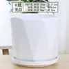 Vaso de Cerâmica Nórdico Grande com Prato, Rabanete Branco Verde, Simples para Uso Doméstico, Estilo Alto para Suculentas Pequenas