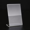 Letrero de Exhibición Transparente en Forma de L Letrero de Pie Acrílico Soporte para Etiquetas de Precio de Producto Etiqueta de Precio Estante de Plástico para Etiquetas de Estante