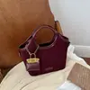Bolso de Terciopelo Gamuzado para Mujer 2026 Nuevo Otoño Retro para el Trabajo Bolso de Hombro Único Bolso Cubo Cruzado Versátil de Alta Gama