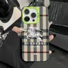 Funda Clásica de Cuadros para Teléfono Móvil iPhone16Pro 15/14/13 Láser 12 Apple 11Xsmax/Plus